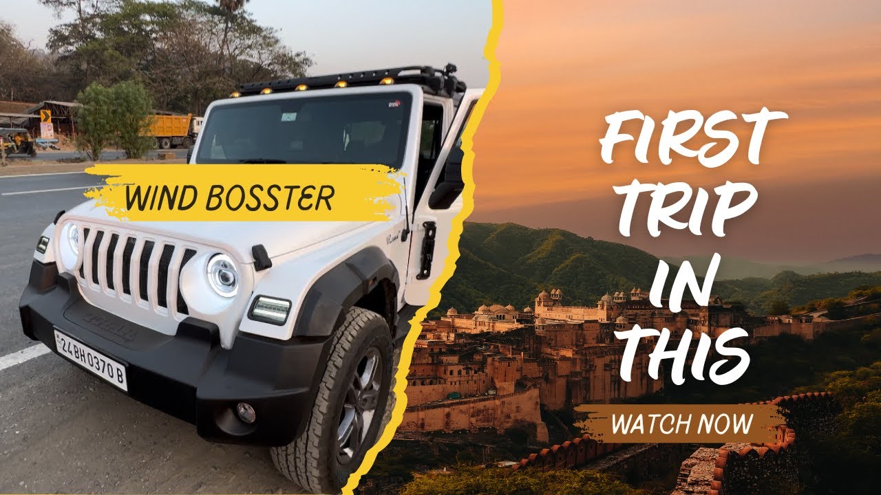 THAR ROAD TRIP, WITH WIND BOOSTER AND AOZOOM LIGHT AND FIRST TRIP IN THIS MAHINDRA THAR 4X4