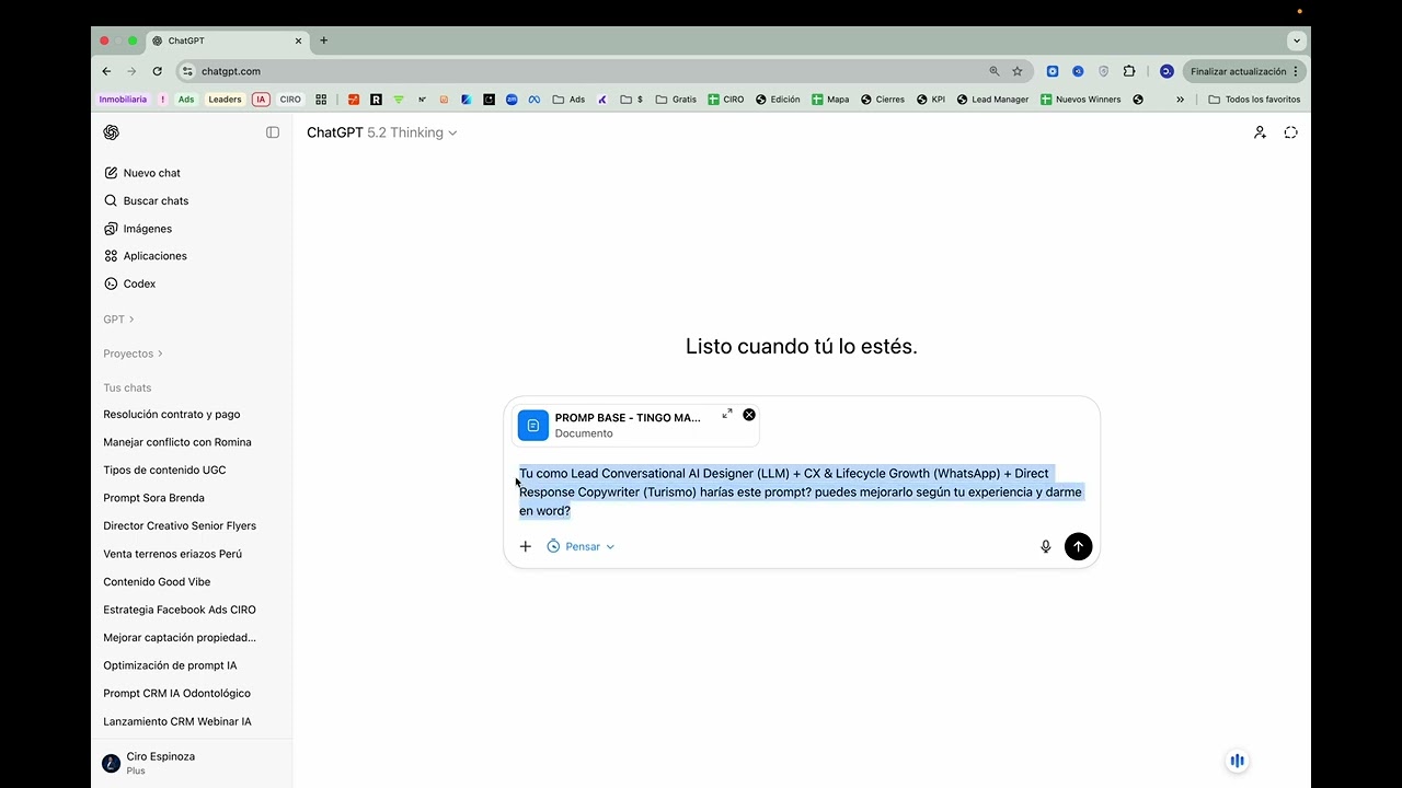 ¿Cómo mejorar mi prompt para mi CRM con Inteligencia artificial?