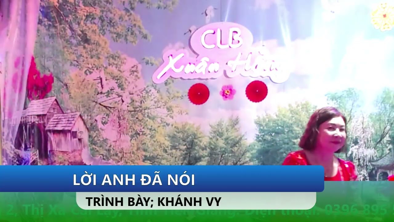 KHÁNH VY. LỜI ANH ĐÃ NÓI 20/1/2026