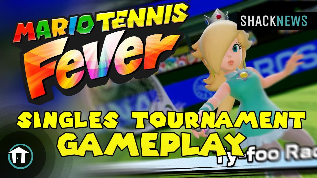 Mario Tennis Fever - Singles Tournament Gameplay