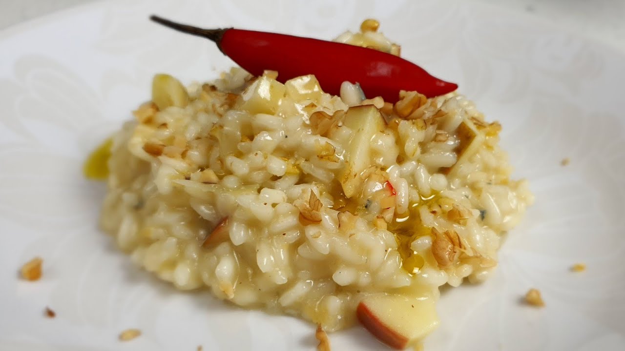 RECEITA DE RISOTO DE QUEIJO GORGONZOLA E MAÇÃ!