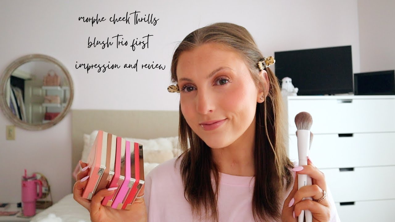 morphe cheek thrills blush trio first impression and review | erin nicole