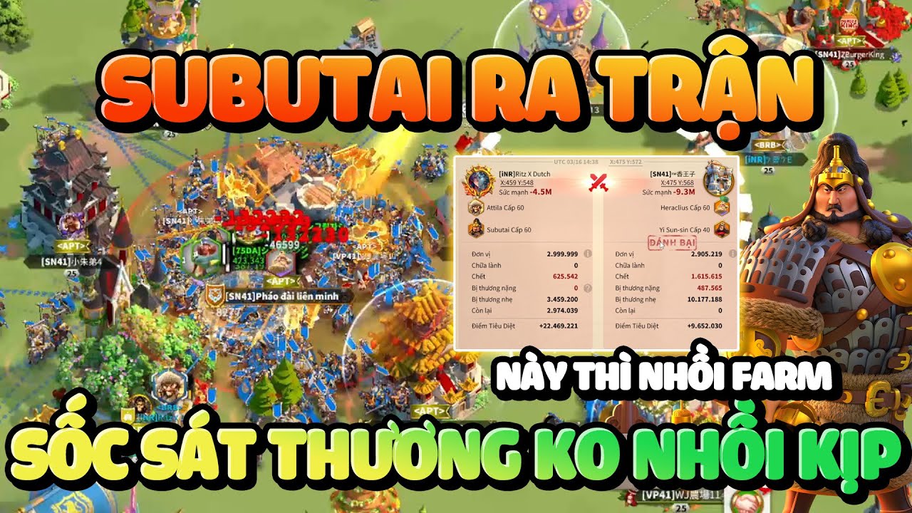 Siêu Kỵ Binh Rally Subutai Ra Mắt Giải Quyết Vấn Đề Địch Nhồi T4 Quá Nhiều - Rise of Kingdoms