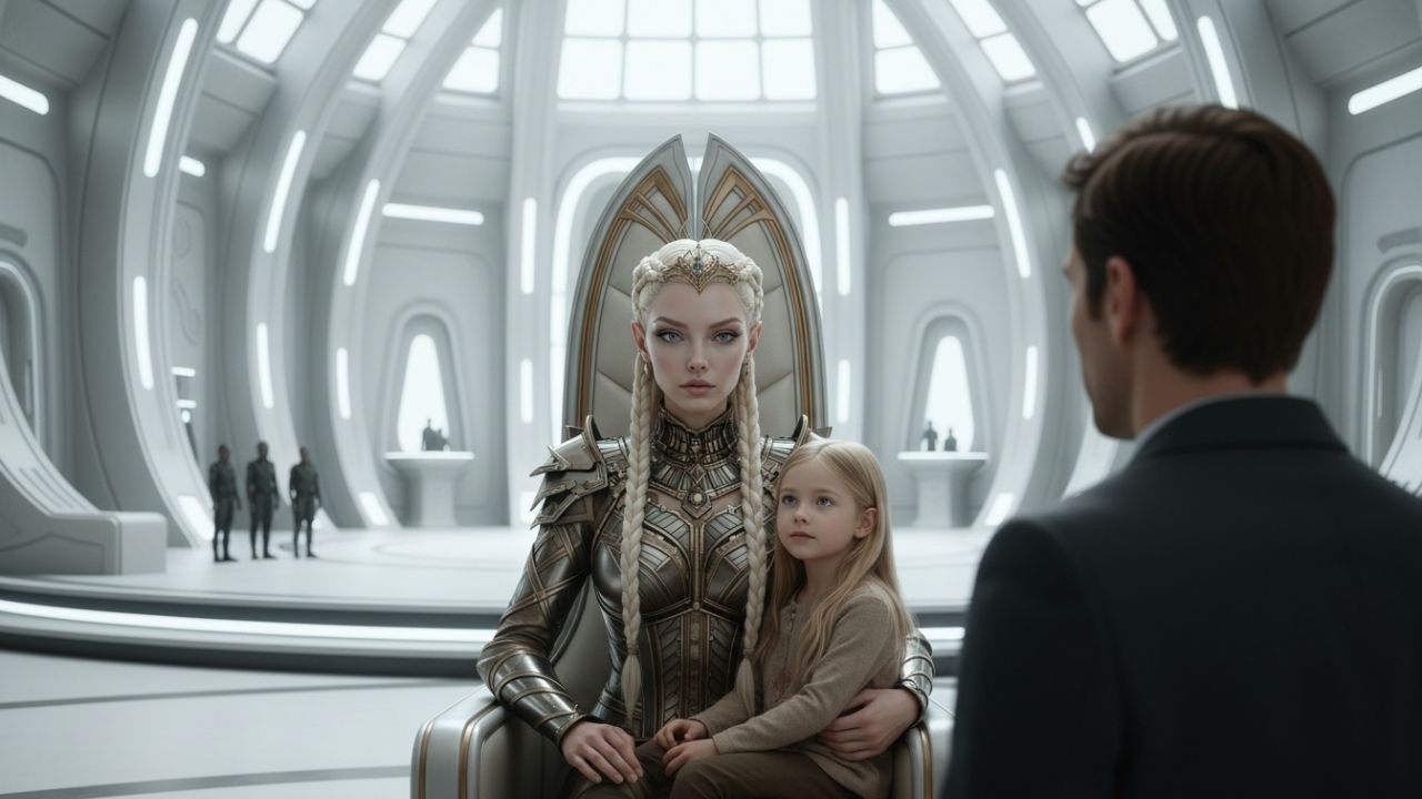 The Alien Woman's Daughter Said 'Mom Loves You' and Her Mother Was Very Embarrassed