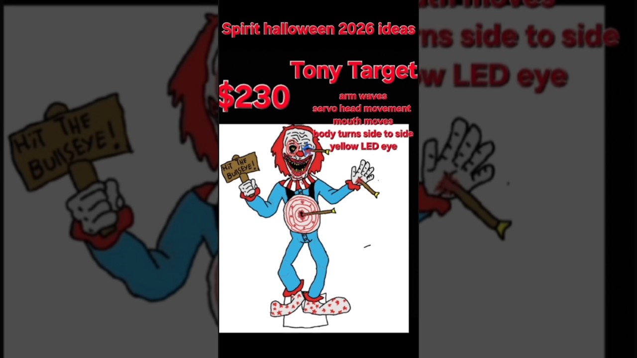 Spirit halloween 2026 ideas Tony Target now re-voiced by @Spazm1031