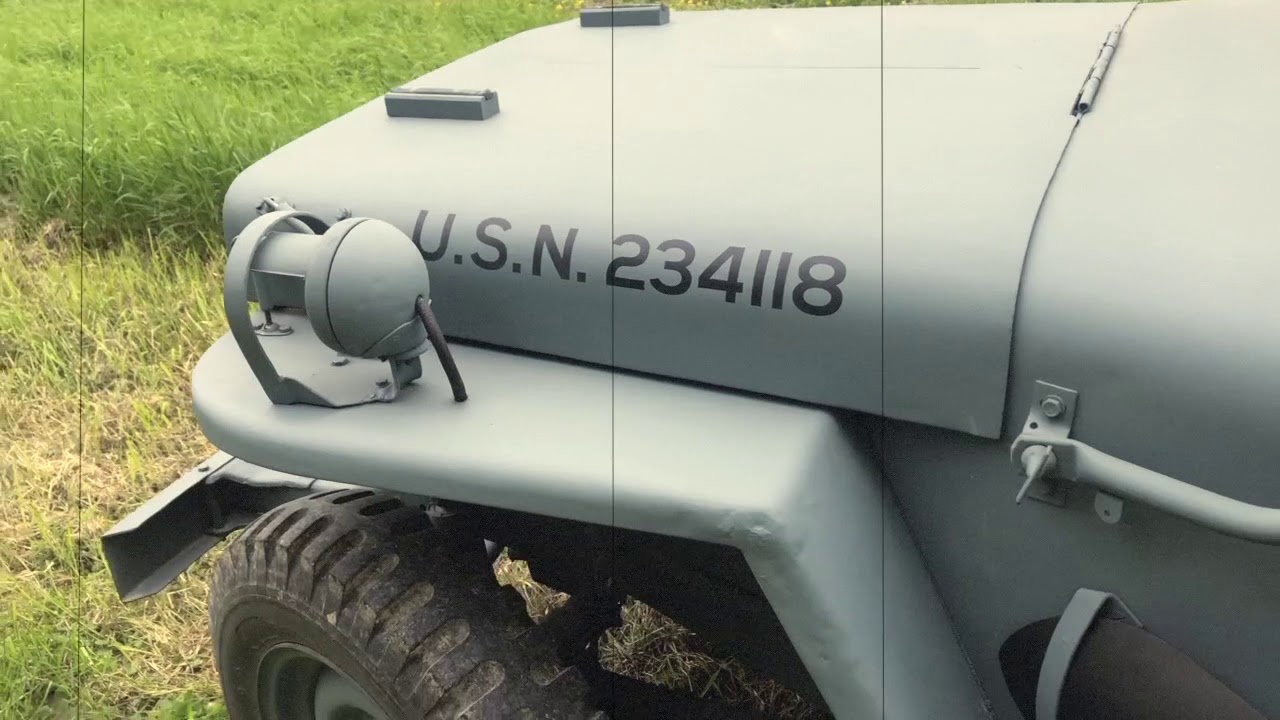 Marquages Jeep US Navy ORDNANCE Militaria