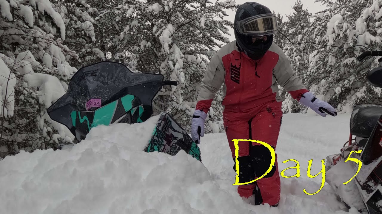 Winter Storm Snowmobiling! | Gaylord, MI | 01/14/2024