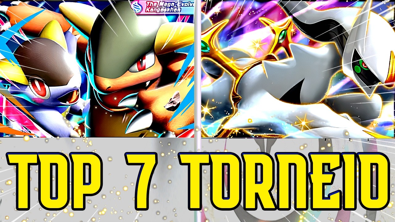 TOP 7 TORNEIO! 🏆 O Poder de ARCEUS EX e Mega Kangaskhan no TCG Pocket!