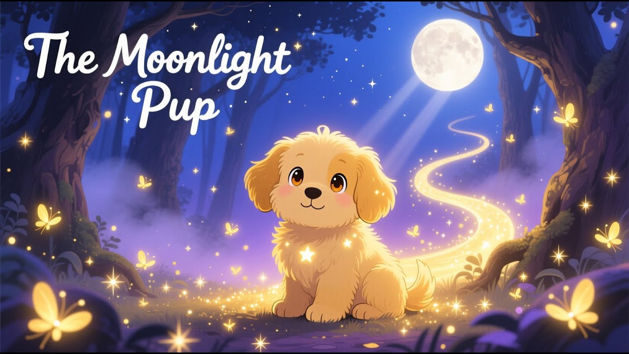 Deep Sleep Story for kids: The Soft Blue Puppy's Cozy Dreamland Adventure | Bedtime Dreamy Paws