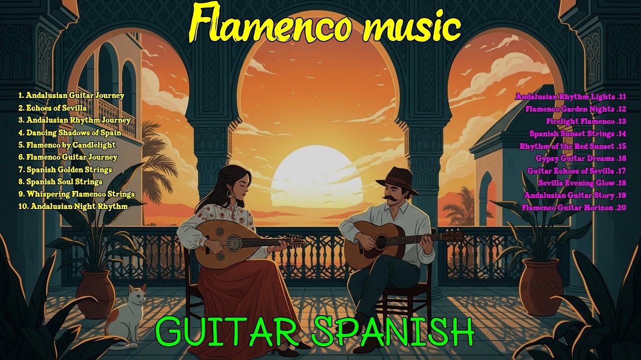 Magical Spanish Melody & Oud Fusion – Smooth Flamenco Rumba Guitar Chill
