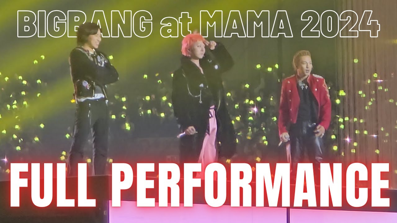 BIGBANG Reunite at MAMA2024 - Multi Angle FAN CAM