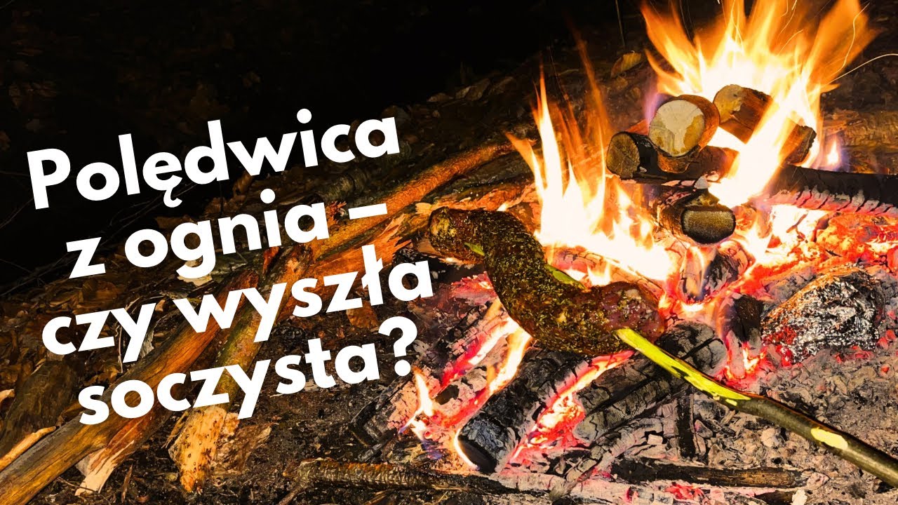 Polędwica pieczona w ogniu 🔥 Samotny biwak nad strumykiem | Góry Świętokrzyskie
