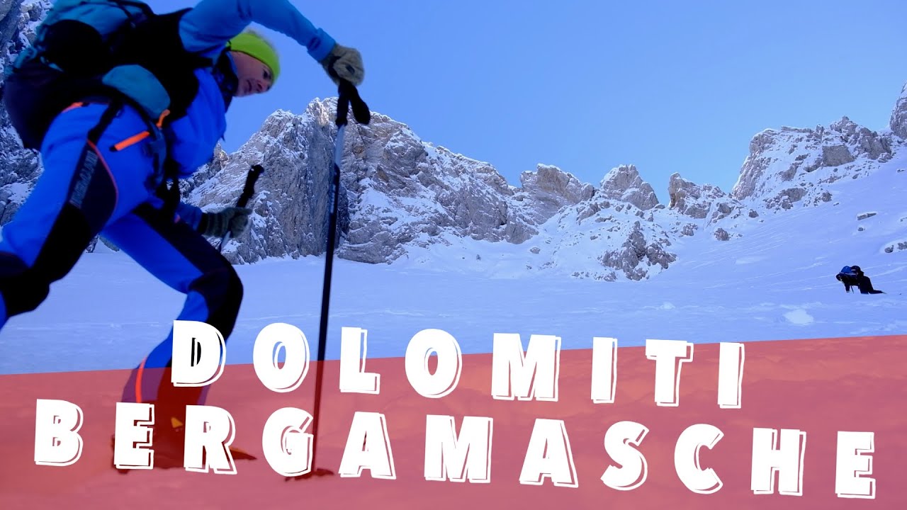Canale del Bagozza nelle Dolomiti bergamasche (Schilpario). La neve bella è all'ombra!