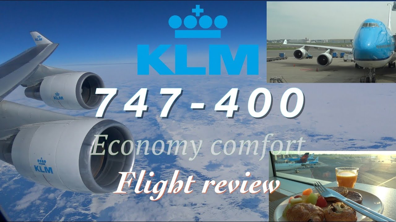 FULL FLIGHT REVIEW: KLM 747-400 [economy comfort] flight review Schiphol AMS to Toronto YYZ