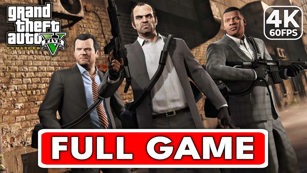 GTA 5 ENHANCED Gameplay Walkthrough FULL GAME [4K 60FPS PC ULTRA] - No Commentary