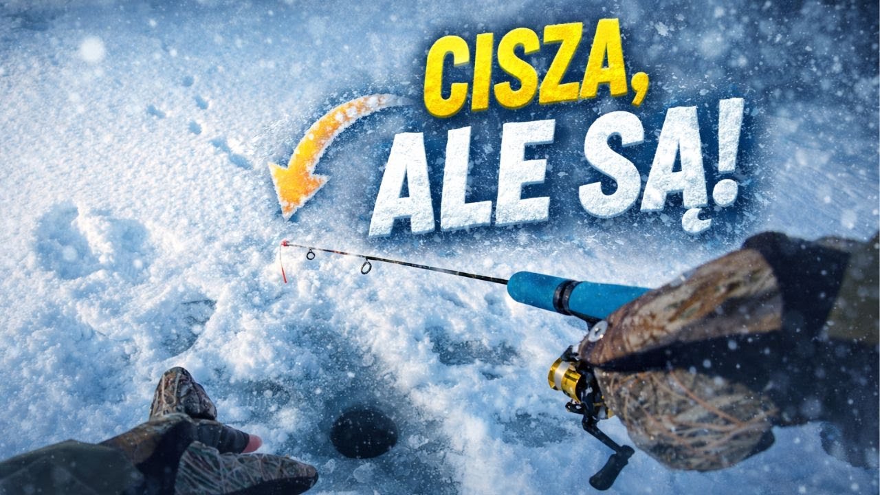 Zimowa mormyszka pod lodem – brania słabe, ale są ! 