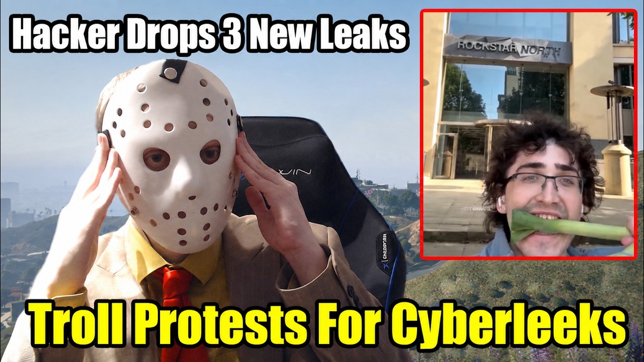 Troll Protests Outside Rockstar HQ For Cyberleeks And Hacker Posts 3 More Clips