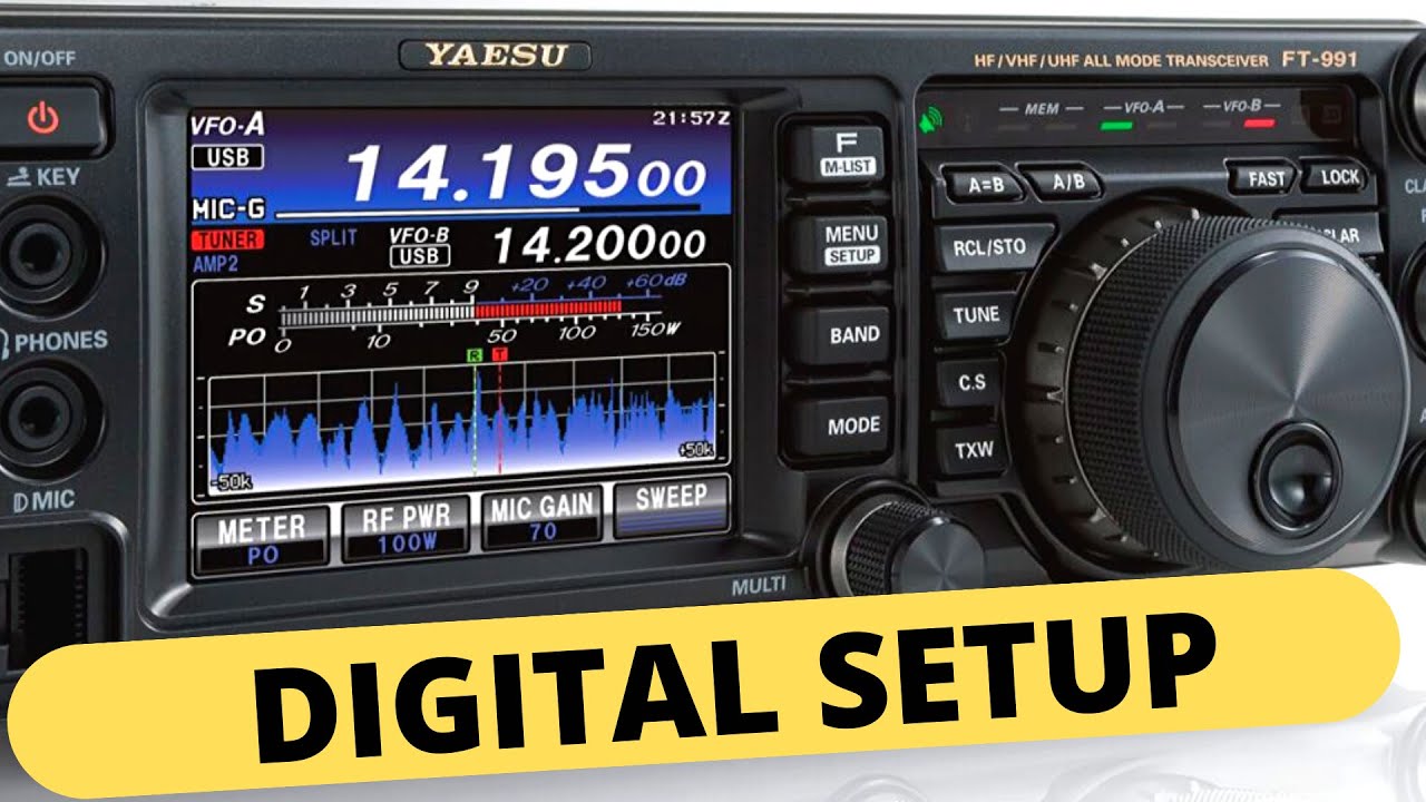 Настройка Yaesu FT-991A для WSJT/цифровых видов связи (легко и просто)