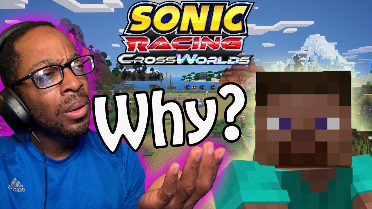 Трасса Minecraft DLC становится ТРОПНОЙ в Sonic Racing CrossWorlds