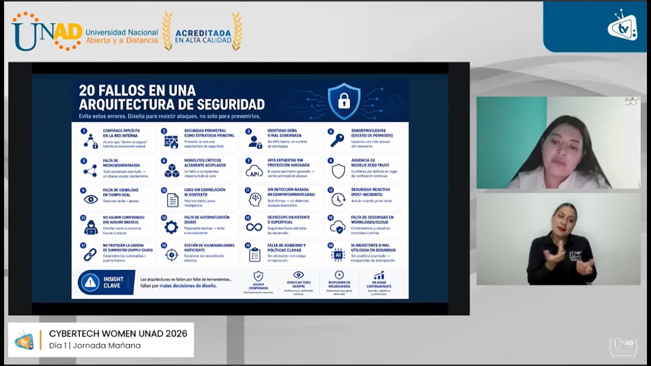 CYBERTECH WOMEN UNAD 2026 | D&iacute;a 1 | Jornada Ma&ntilde;ana