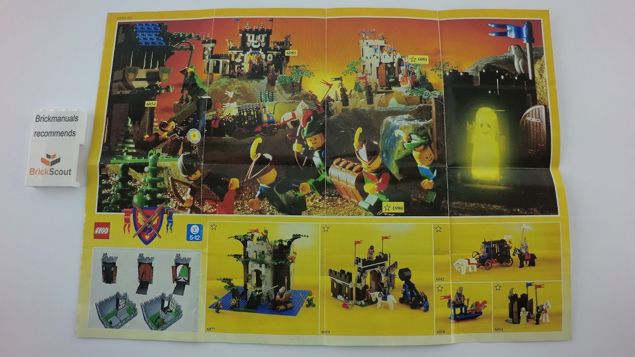 1990 LEGO&reg; Mini Castle Catalogue Review discover Toy History in 4K
