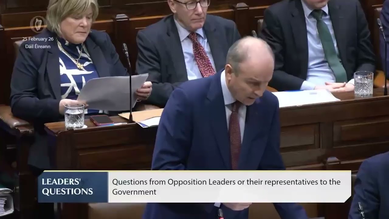 Leaders' Questions: Taoiseach responds to McDonald on Ires Reit's rental income projections