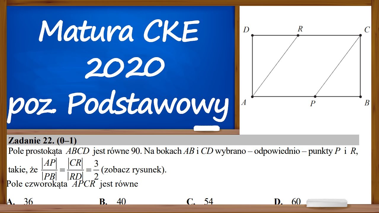 Matura 2020 CKE poziom podstawowy zad 22 (maj)