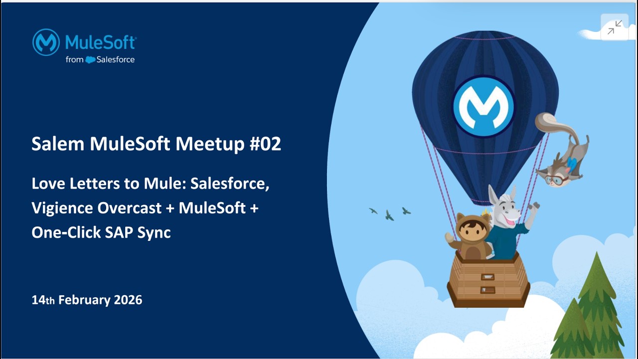 Salesforce, Vigience Overcast + MuleSoft + One‑Click SAP Sync