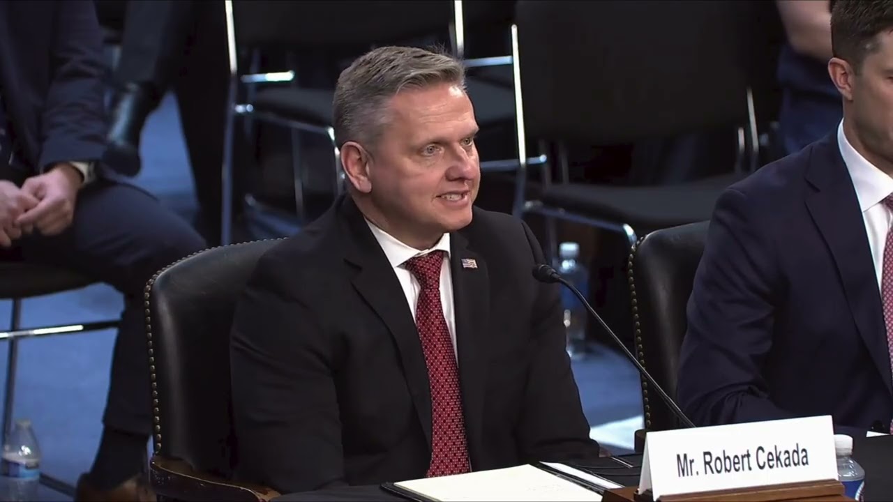 Nominated ATF Director, Robert Cekada, describes his top priorities for ATF at confirmation hearing
