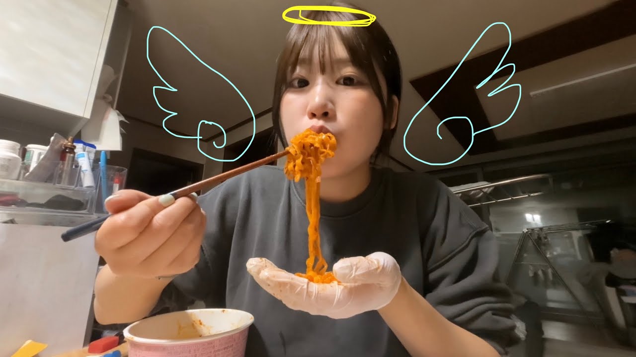 평화로운 불닭이랑 훈제닭 먹방이닭