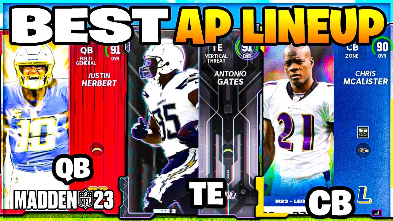 THE BEST AP LINEUP IN MADDEN 23 ULTIMATE TEAM (BEST LINEUP MADDEN 23)