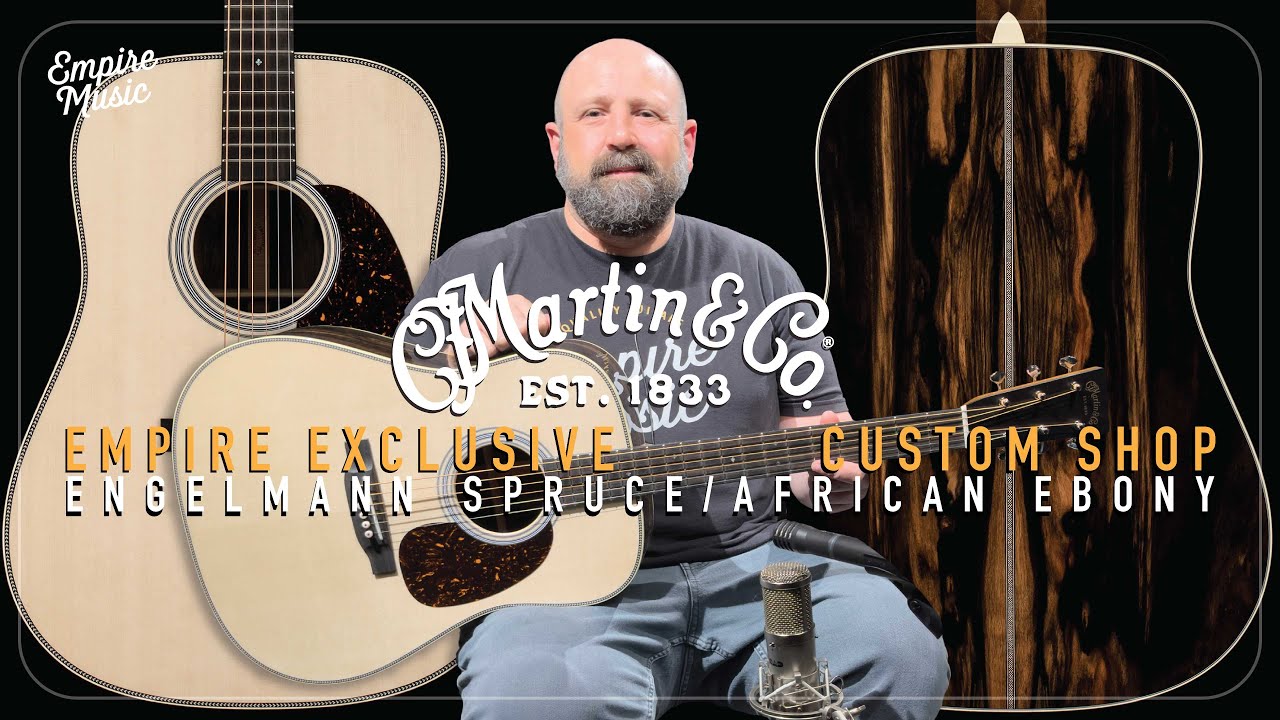 ЭКСКЛЮЗИВ EMPIRE - Martin Custom Shop HD-28, ель Энгельмана/африканское черное дерево