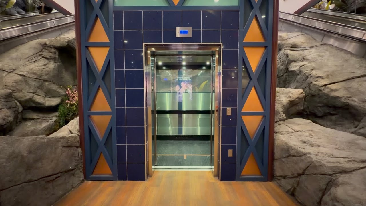 INCREDIBLE, AWESOME & FAST OTIS Gen2 Traction Elevator @ Foxwoods Hotel Bus Stop Mashantucket, CT