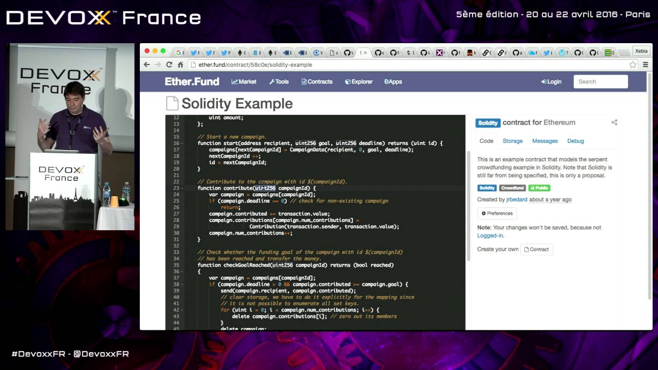 Développez une application décentralisée sur la blockchain avec Ethereum et Embark (P. Antoine)