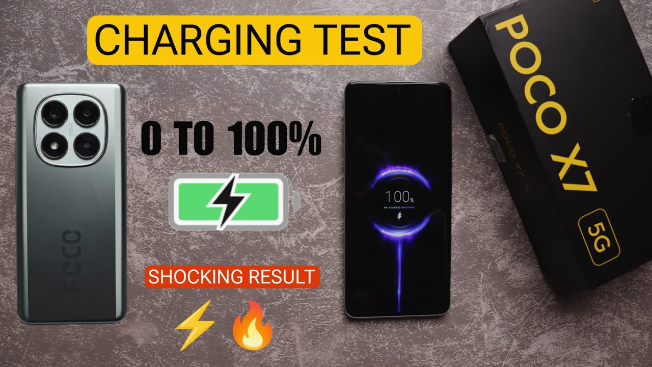 POCO X7 5G Battery Charging Test 0 To 100% - POCO X7 Battery Charging Time