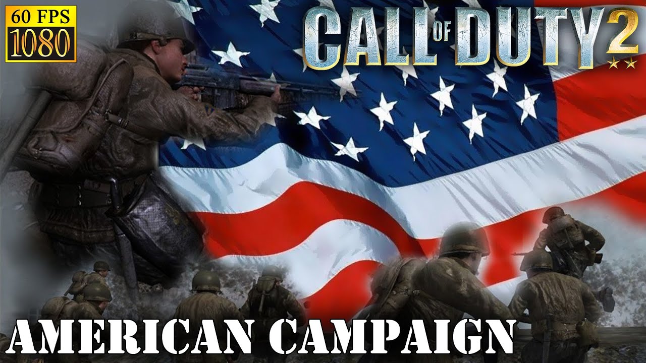 Call of Duty 2. American campaign [HD 1080p 60fps]