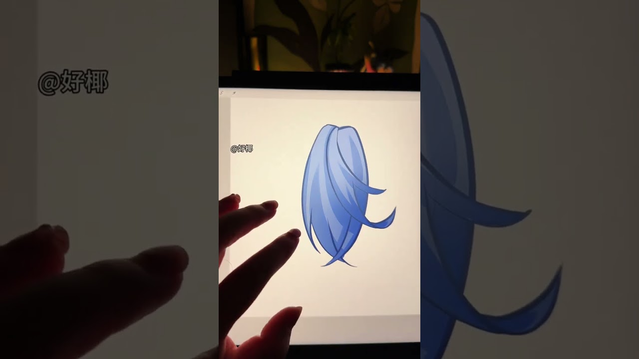 Immersive hair painting techniques are here #procreate painting#Painting Tutorial#Learn to