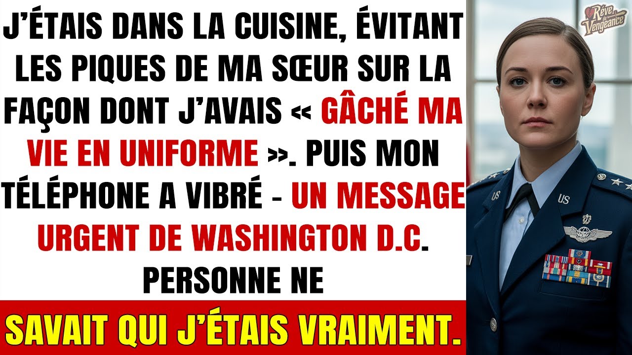 Ma sœur m’a traitée de figurante en uniforme — puis le Secret Service a verrouillé la rue…