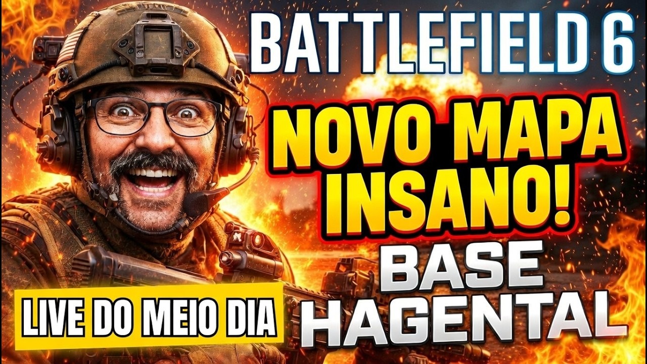 LIVE CAÓTICA - NOVO MAPA, NOVAS TÁTICAS, BF6
