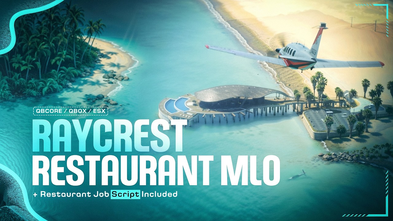 Raycrest Restaurant MLO + Restaurant Job Script Included | FiveM | QBCore / QBOX / ESX