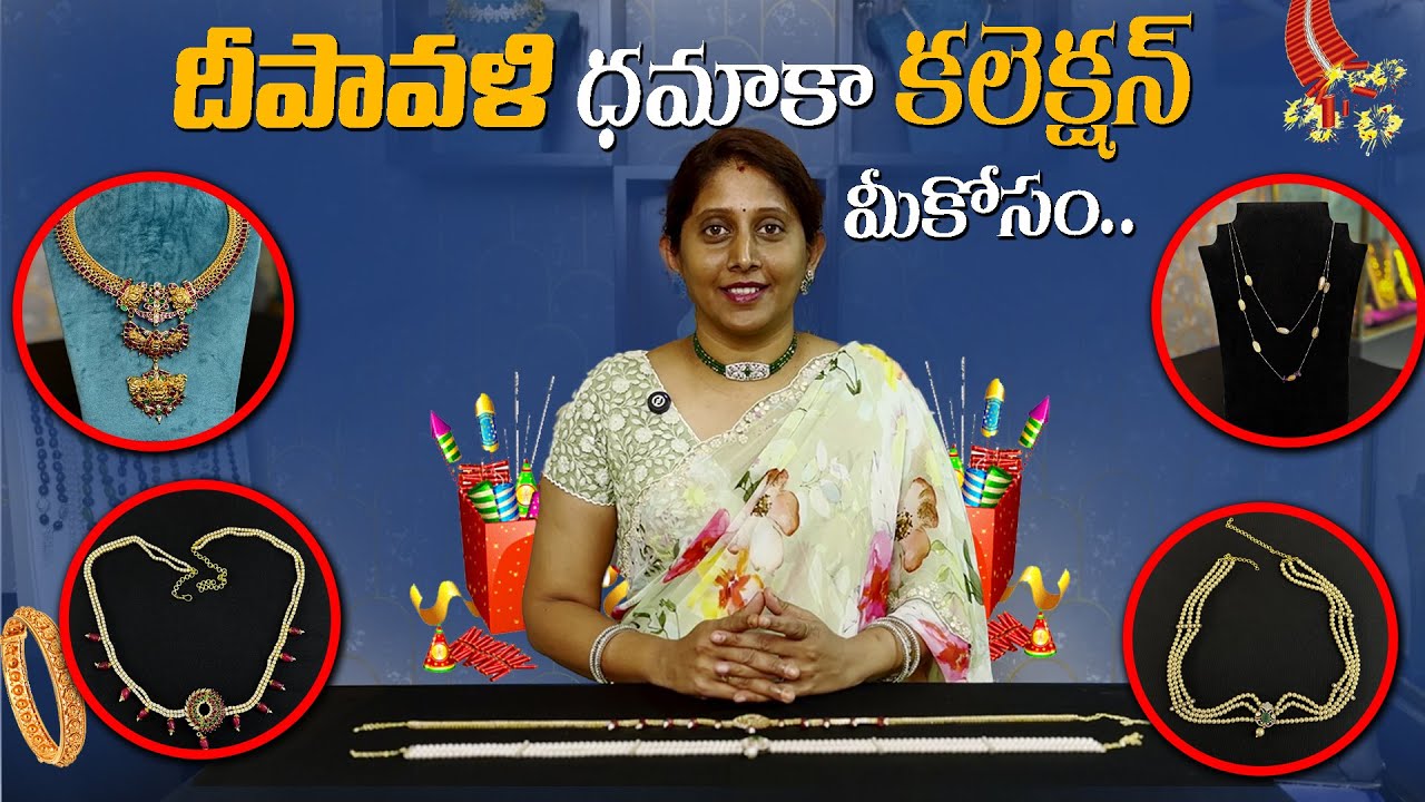 Diwali Dhamaka | Special Silver Jewellery by Risheeka| Vaddanams, Jilebi Necklace & Tanzanite Chains