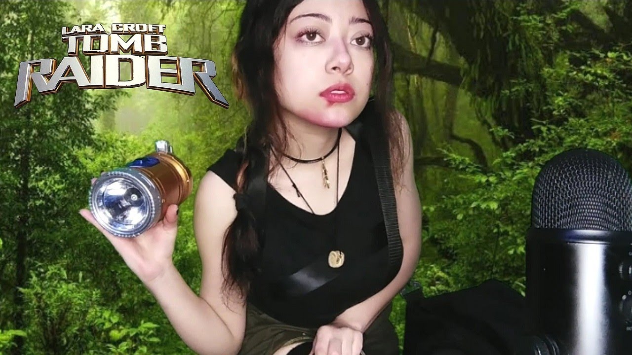 🌿 ASMR | LARA CROFT 🖤 | EXÁMEN DE NERVIOS CRANEALES 🧠 | EN LA SELVA 🌿| Tom Raider