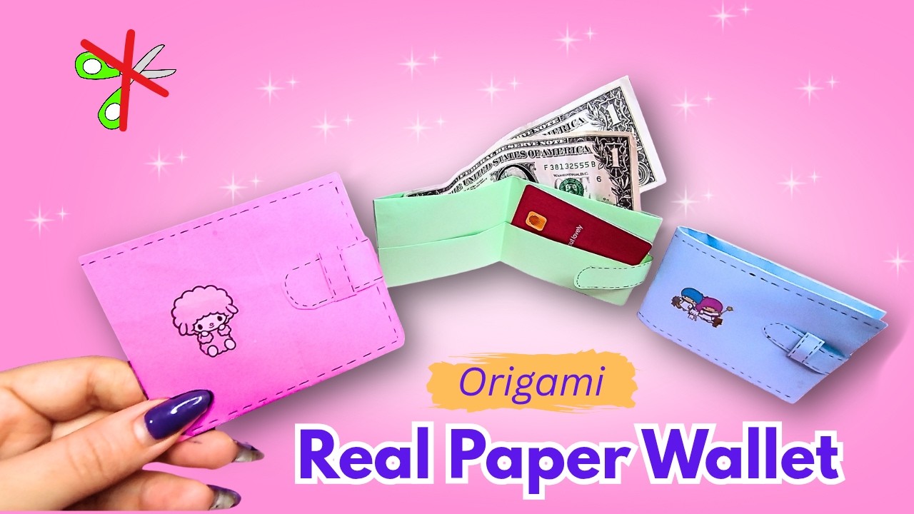 How to Make a Simple Paper Wallet 👝 | Easy Paper Craft