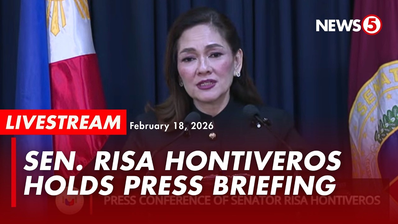 LIVE | Sen. Risa Hontiveros holds press briefing