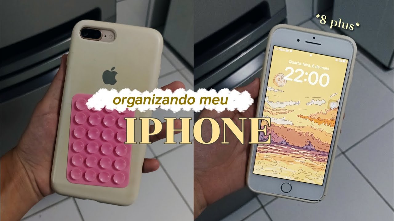 organizando meu iPhone *8 plus* | daily mirella 💕
