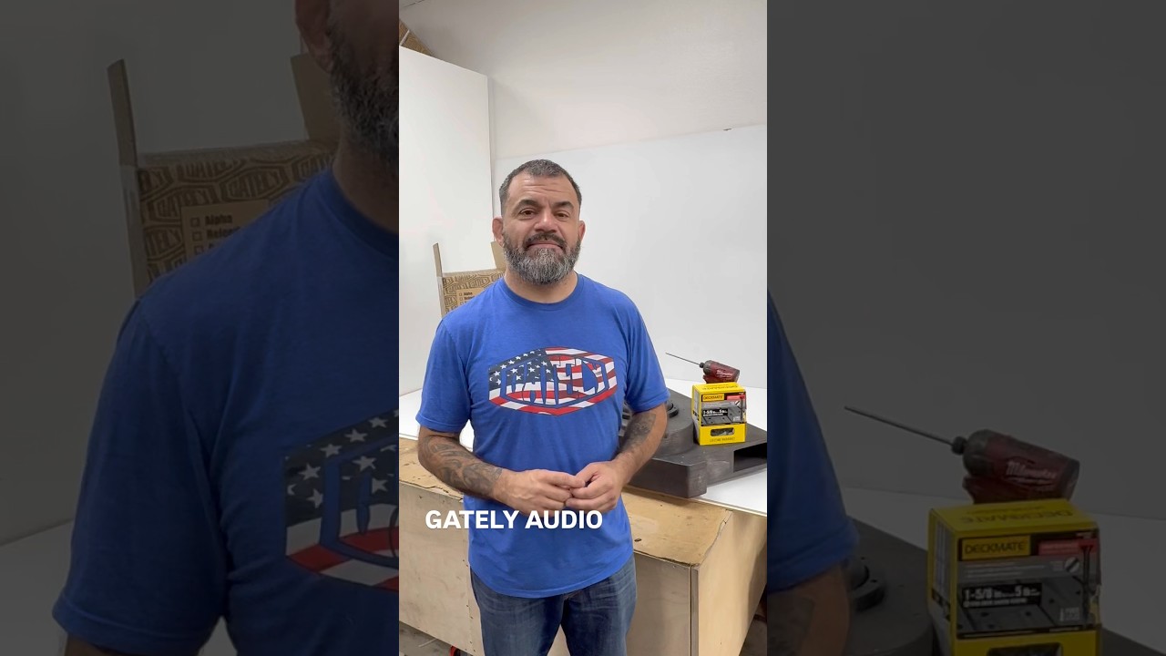 What screws should you use to mount subwoofers in a Gately box? gatelyaudio.com
