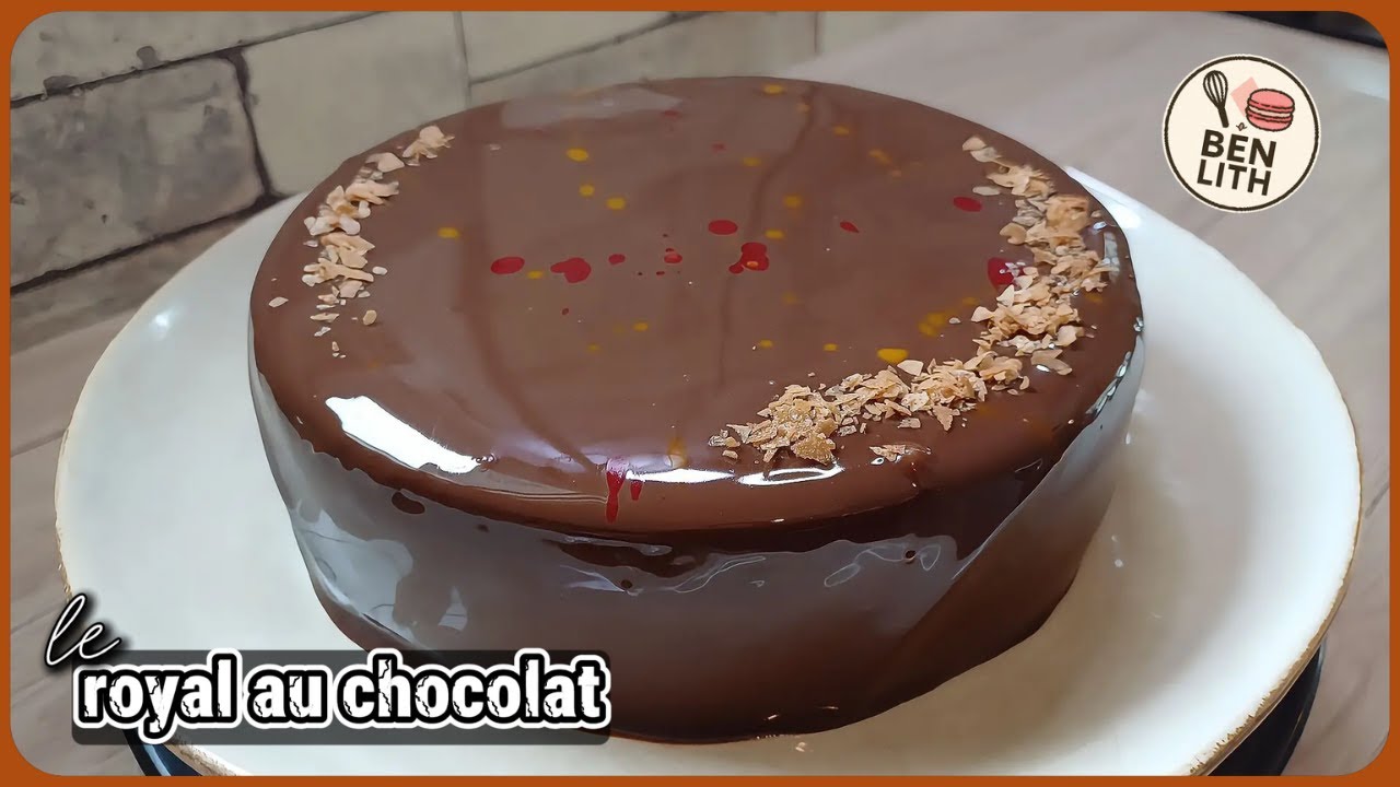 👑 Recette ROYAL ou TRIANON au Chocolat (avec glaçage miroir brillant)
