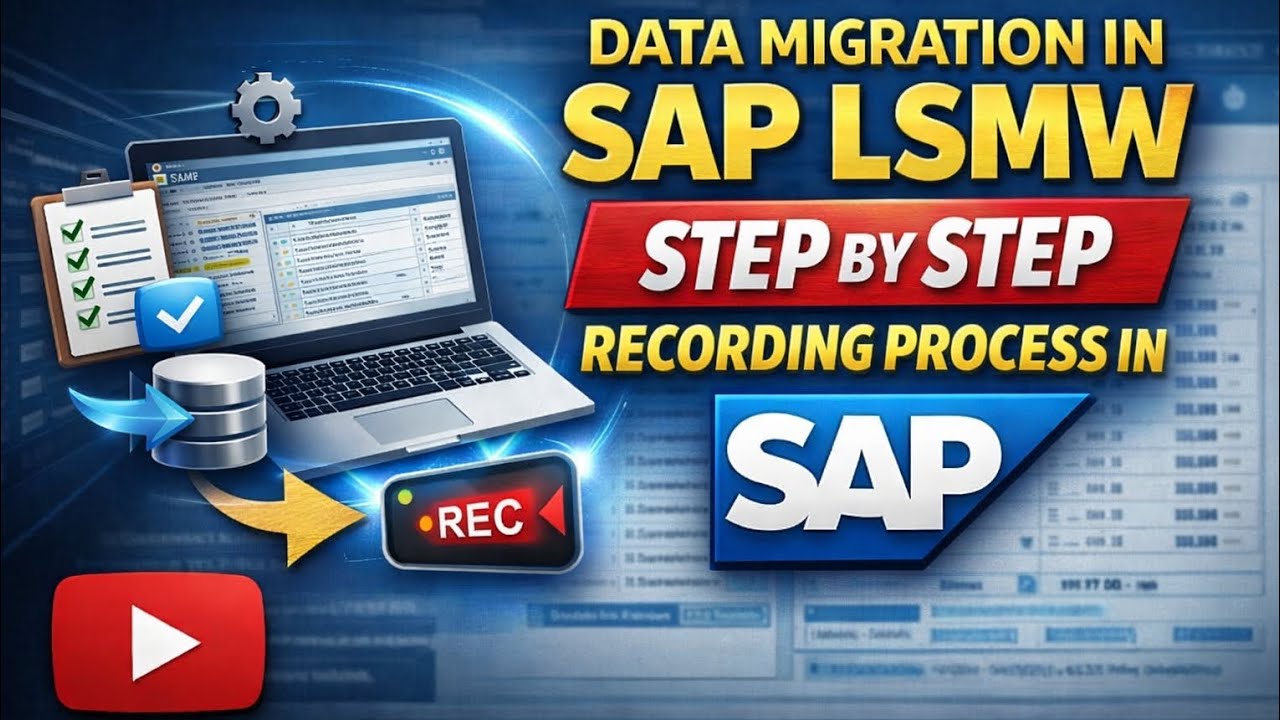SAP LSMW step by step.Data Migration tool Recording to Process all steps of LSMW
