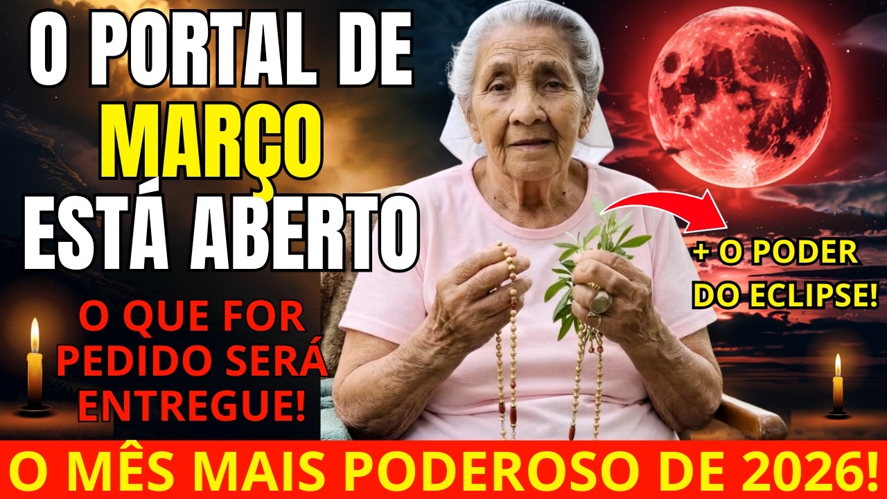 BENZIMENTO FORTE! PORTAL 3/03 + LUA DE SANGUE: HOJE SERÁ O INICIO DA TUA PROSPERIDADE