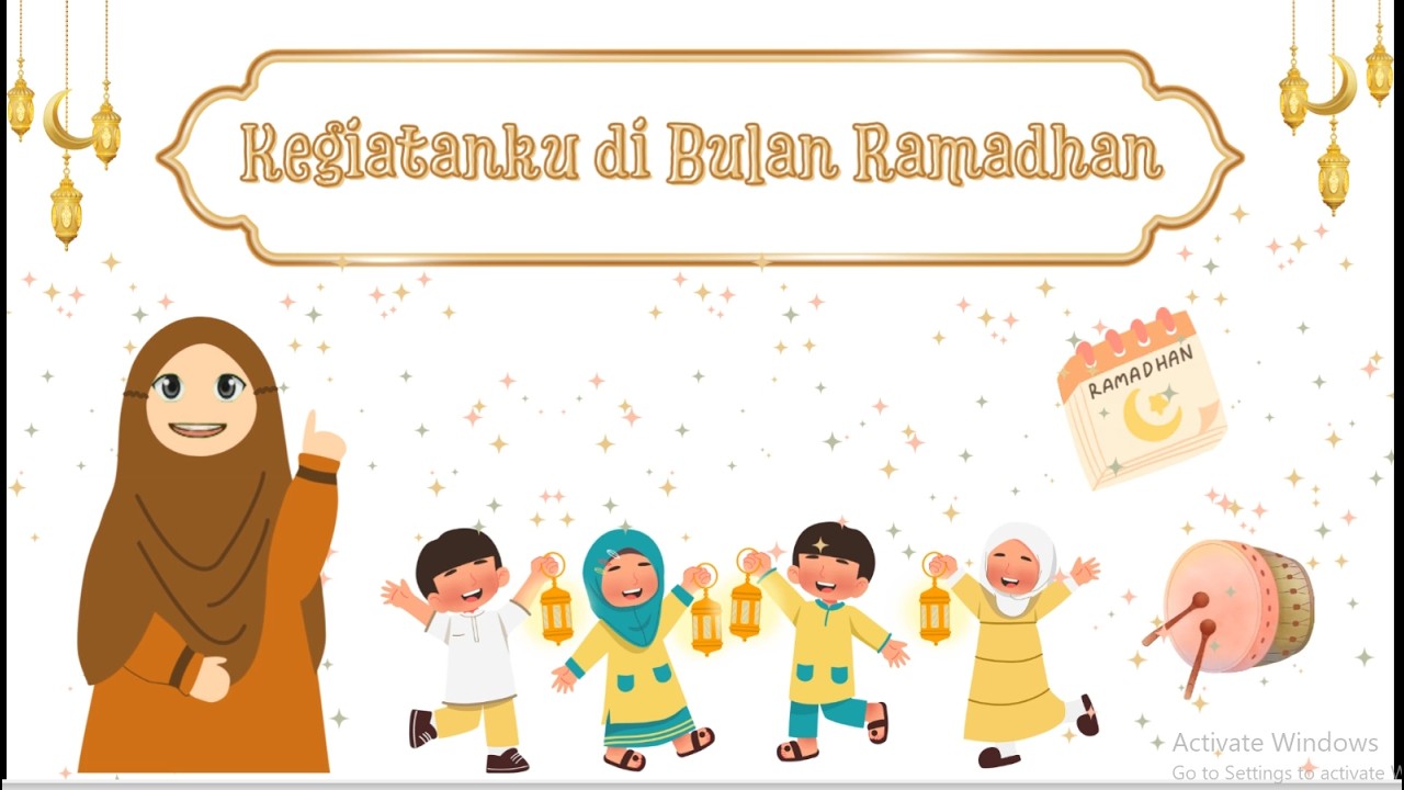 Materi Pembelajaran Anak TK dan Paud Tema Puasa II Amalan dibulan Puasa II Spesial Ramadhan
